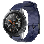 22mm Football Pattern Solid Color Silicone Watch Band, For Samsung Galaxy Watch3 45mm, For Samsung Galaxy Watch 46mm, For Samsung Gear S3 Classic, For Samsung Gear S3 Frontier
