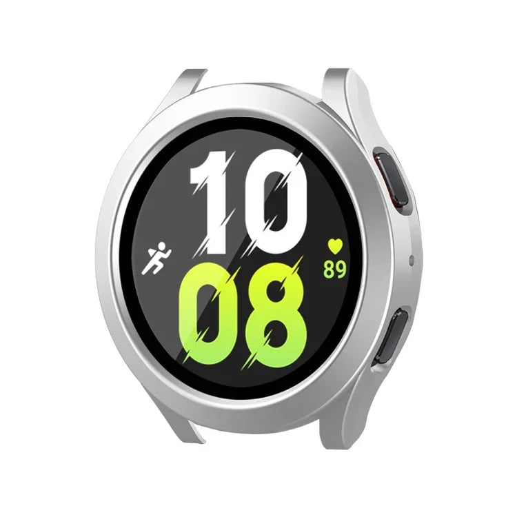 For Samsung Galaxy Watch4/5 40mm ENKAY Hat-Prince Waterproof Full Coverage PC Frame + 9H Tempered Glass Case