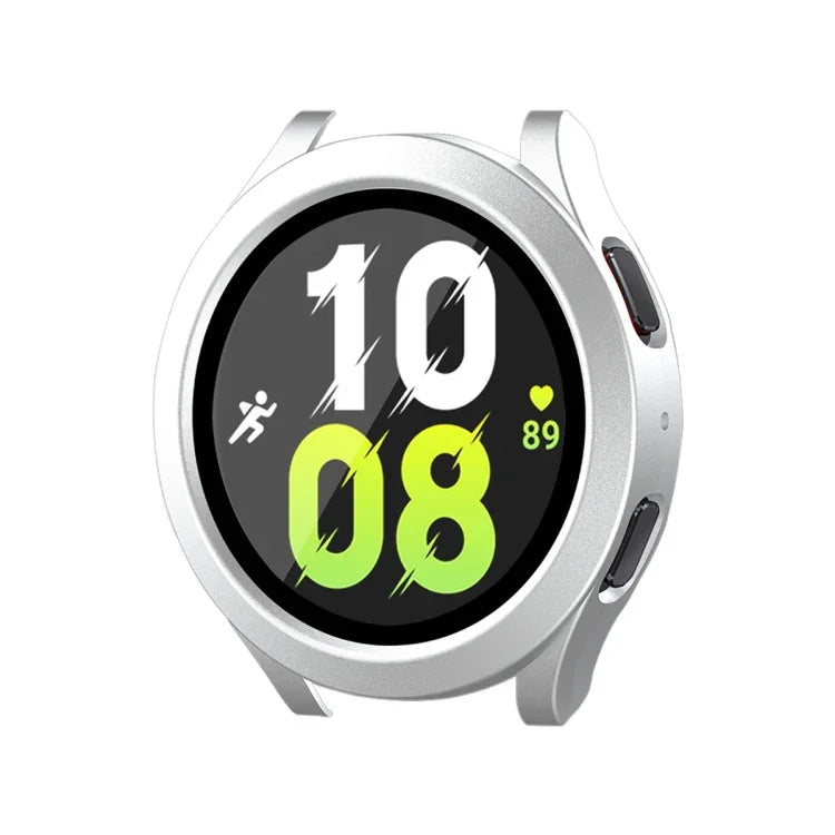 For Samsung Galaxy Watch4/5 40mm ENKAY Hat-Prince Waterproof Full Coverage PC Frame + 9H Tempered Glass Case