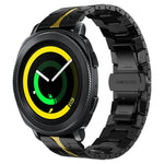 Armor Stainless Steel Metal Watch Band, For Samsung Galaxy watch 42mm, For Samsung Galaxy Watch3 41mm, For Samsung Galaxy Gear Sport, For Samsung Galaxy Watch Active, For Samsung Galaxy Watch5 / Watch5 Pro, For Samsung Galaxy Watch4 / Watch4 Classic
