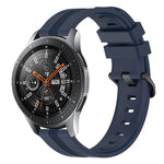 22mm Concave Striped Slicone Watch Band, For Samsung Galaxy Watch3 45mm, For Samsung Galaxy Watch 46mm, For Samsung Gear S3 Classic, For Samsung Gear S3 Frontier