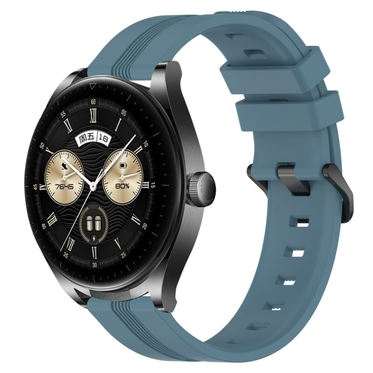 22mm Concave Striped Slicone Watch Band, For Huawei Watch GT3 Pro 46mm, For Huawei Watch Buds, For Huawei Watch 3 Pro New, For Huawei Watch GT3 46mm
