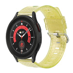 20mm Transparent Shiny Diamond TPU Watch Band, For Samsung Galaxy Watch 3 41mm, For Samsung Galaxy Watch 42mm, For Samsung Galaxy Watch5 40mm / 44mm, For Samsung Galaxy Watch5 Pro, For Samsung Galaxy Watch4 / Watch4 Classic, For Samsung Galaxy Watch3 4...