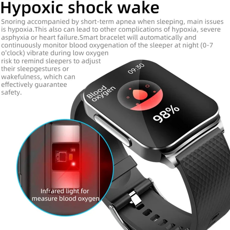 EP03 1.83 inch Color Screen Smart Watch,Support Heart Rate Monitoring / Blood Pressure Monitoring