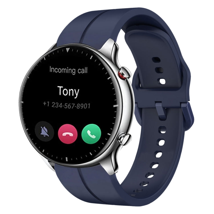 22mm  Loop Silicone Watch Band, For Amazfit GTR 2e, For Amazfit GTR 2, For Amazfit 3, For Amazfit GTR 47mm