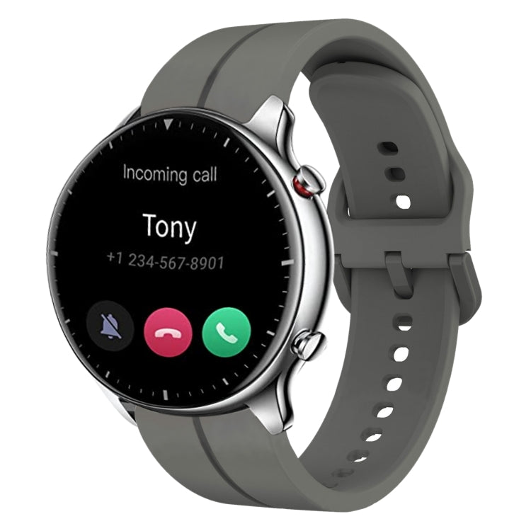 22mm  Loop Silicone Watch Band, For Amazfit GTR 2e, For Amazfit GTR 2, For Amazfit 3, For Amazfit GTR 47mm