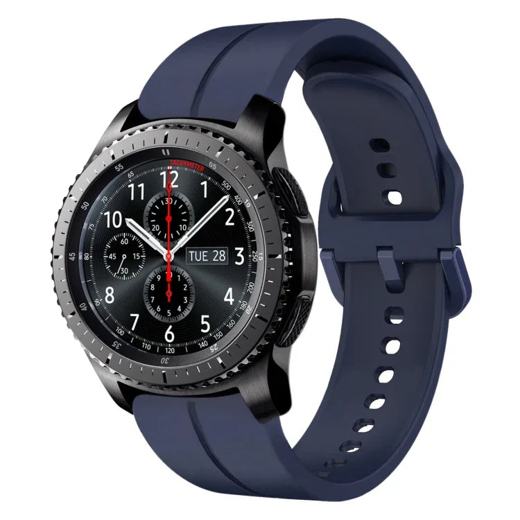 22mm Loop Silicone Watch Band, For Samsung Galaxy Watch3 45mm, For Samsung Galaxy Watch 46mm, For Samsung Gear S3 Classic, For Samsung Gear S3 Frontier