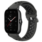 20mm Perforated Breathable Sports Silicone Watch Band, For Amazfit GTS 4, For Amazfit GTS 3, For Amazfit GTS 2E