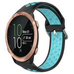 20mm Perforated Breathable Sports Silicone Watch Band, For Garmin Forerunner 645 Music, For Garmin Forerunner Sq2, For Garmin Forerunner Sq2 Music