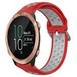 20mm Perforated Breathable Sports Silicone Watch Band, For Garmin Forerunner 645 Music, For Garmin Forerunner Sq2, For Garmin Forerunner Sq2 Music