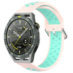 22mm Perforated Breathable Sports Silicone Watch Band, For Huawei Watch GT3 SE, For Huawei Watch GT3 Pro 46mm, For Huawei Watch Buds