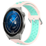 22mm Perforated Breathable Sports Silicone Watch Band, For Huawei Watch GT3 SE, For Huawei Watch GT3 Pro 46mm, For Huawei Watch Buds