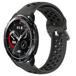 22mm Perforated Breathable Sports Silicone Watch Band, For Honor Watch GS Pro, For Honor Magic Watch 2 46mm, For Honor Watch Dream