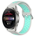 22mm Perforated Breathable Sports Silicone Watch Band, For Huawei Watch 3 Pro New