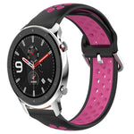 22mm Perforated Breathable Sports Silicone Watch Band, For Amazfit GTR 4, For Amazfit GTR 4 Pro, For Amazfit GTR 3
