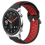 22mm Perforated Breathable Sports Silicone Watch Band, For Amazfit GTR 4, For Amazfit GTR 4 Pro, For Amazfit GTR 3