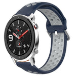 22mm Perforated Breathable Sports Silicone Watch Band, For Amazfit GTR 4, For Amazfit GTR 4 Pro, For Amazfit GTR 3