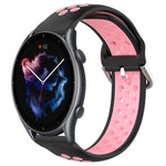 22mm Perforated Breathable Sports Silicone Watch Band, For Amazfit GTR 4, For Amazfit GTR 4 Pro, For Amazfit GTR 3