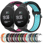 22mm Perforated Breathable Sports Silicone Watch Band, For Suunto 9 Peak Pro, For Suunto 9 Peak, For Suunto 5 Peak