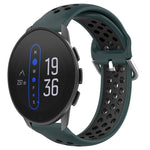 22mm Perforated Breathable Sports Silicone Watch Band, For Suunto 9 Peak Pro, For Suunto 9 Peak, For Suunto 5 Peak