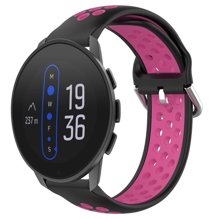 22mm Perforated Breathable Sports Silicone Watch Band, For Suunto 9 Peak Pro, For Suunto 9 Peak, For Suunto 5 Peak