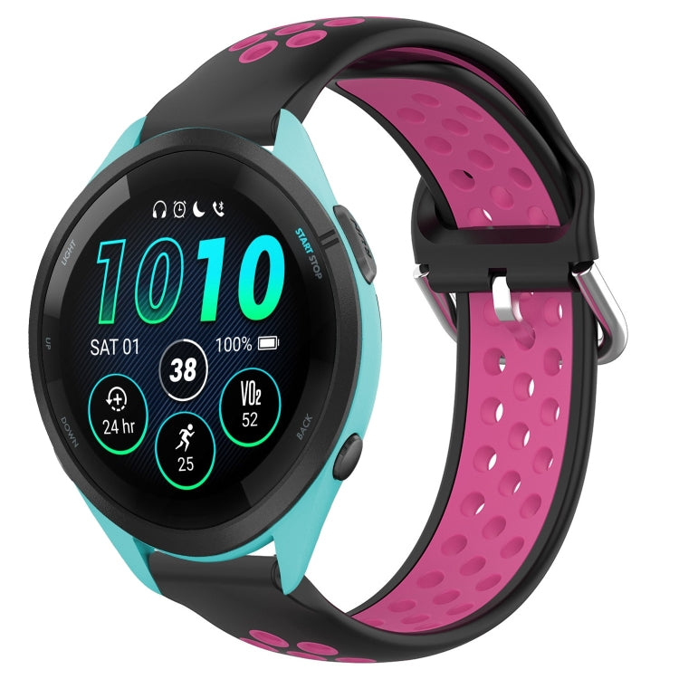 22mm Perforated Breathable Sports Silicone Watch Band, For Garmin Venu 2, For Garmin Vivoactive4, For Garmin Forerunner 265 Music