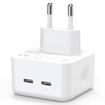 NORTHJO NOGAN3502 GaN PD PPS 35W Dual USB-C / Type-CWall Fast Charger, EU Plug, UK Plug
