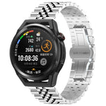 Five Bull Half Round Stainless Steel Watch Band + Strap Removal Tool, For Huawei Watch GT3 SE, For Huawei Watch Buds, For Huawei Watch3 Pro New, For Huawei Watch GT3 Pro 46mm, For Huawei Watch GT Runner, For Huawei Watch GT3 46mm