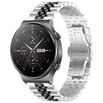 Five Bull Half Round Stainless Steel Watch Band + Strap Removal Tool, For Huawei Watch 3 / 3 Pro, For Huawei Watch GT2 Pro / GT 2e, For Huawei Watch GT 42mm/46mm / GT2 46mm