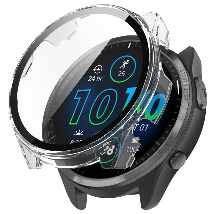 PC + Toughened Film Integrated Watch Protective Case, For Garmin Forerunner 965