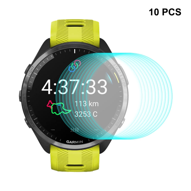 For Garmin Forerunner 965 ENKAY 0.2mm 9H Tempered Glass Screen Protector Watch Film, 1pcs, 2pcs, 5pcs, 10pcs