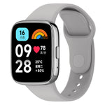 For Redmi Watch 3 Lite Sports Solid Color Silicone Replacement Watch Band, Black, White, Purple, Pink, Orange, Red, Green, Grey, Blue, Teal