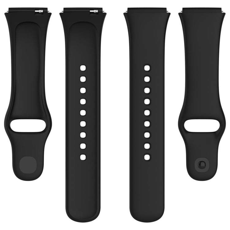 For Redmi Watch 3 Lite Sports Solid Color Silicone Replacement Watch Band, Black, White, Purple, Pink, Orange, Red, Green, Grey, Blue, Teal