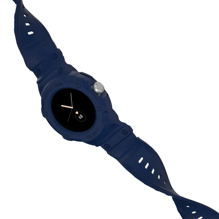 For Google Pixel Watch JUNSUNMAY Integrated TPU Adjustable Elastic Watch Band