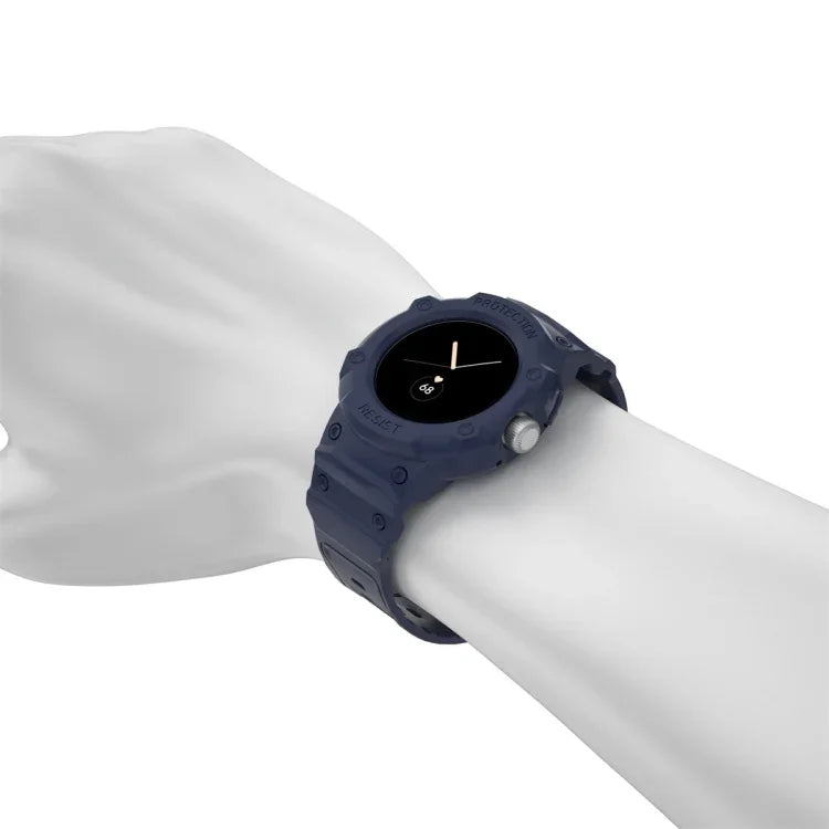 For Google Pixel Watch JUNSUNMAY Integrated TPU Adjustable Elastic Watch Band