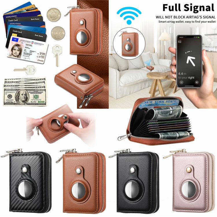 For AirTag 2nd Gen / AirTag 1st Gen Zipper Wallet Protective Cover
