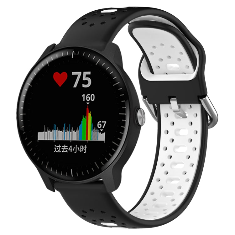 20mm Breathable Two-Color Silicone Watch Band, For Garmin Vivoactive3 Music, For Garmin Venu 2 Plus, For Garmin Approach S40