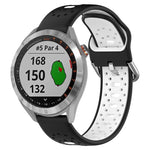 20mm Breathable Two-Color Silicone Watch Band, For Garmin Vivoactive3 Music, For Garmin Venu 2 Plus, For Garmin Approach S40