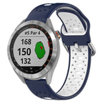 20mm Breathable Two-Color Silicone Watch Band, For Garmin Vivoactive3 Music, For Garmin Venu 2 Plus, For Garmin Approach S40
