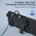 V266 For Steam Deck 5 in 1 Bracket Docking Station Charging Base Support 4K/60Hz USB3.0, V266 5 in 1