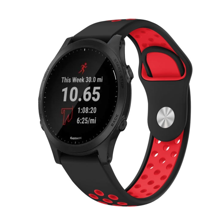 22mm Sports Breathable Silicone Watch Band, For Garmin Forerunner 945, For Garmin Forerunner 935, For Garmin Forerunner 965, For Garmin Instinct 2