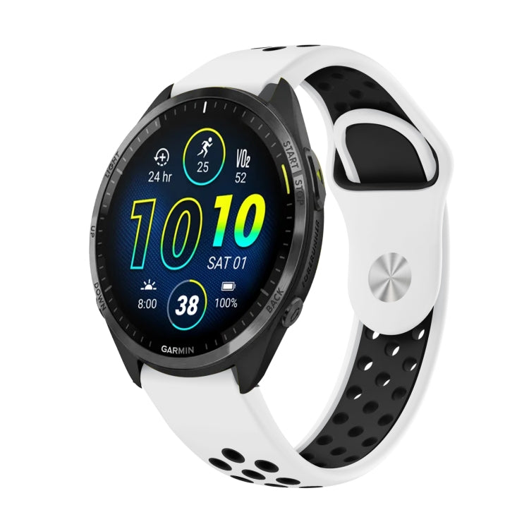 22mm Sports Breathable Silicone Watch Band, For Garmin Forerunner 945, For Garmin Forerunner 935, For Garmin Forerunner 965, For Garmin Instinct 2