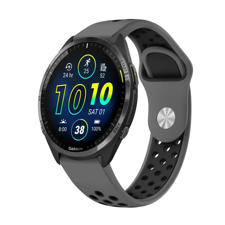 22mm Sports Breathable Silicone Watch Band, For Garmin Forerunner 945, For Garmin Forerunner 935, For Garmin Forerunner 965, For Garmin Instinct 2