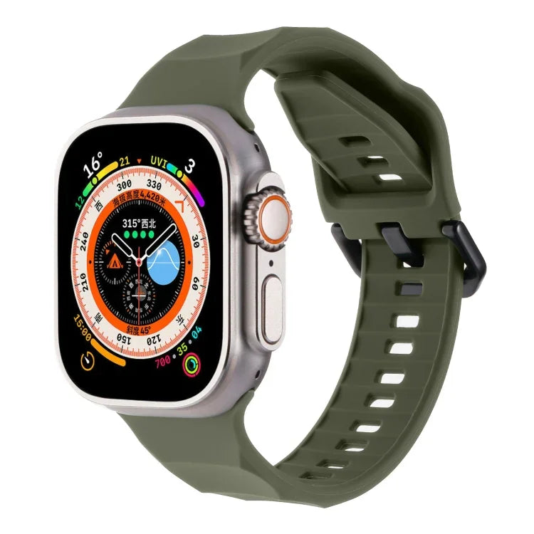 Ripple Silicone Sports Watch Band, For Apple Watch 2 42mm, For Apple Watch 42mm