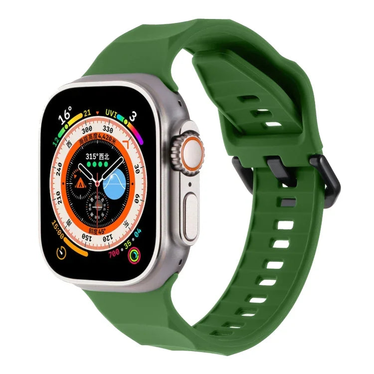 Ripple Silicone Sports Watch Band, For Apple Watch 2 42mm, For Apple Watch 42mm