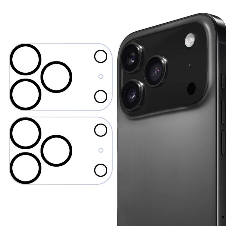 2pcs ENKAY Hat-Prince 9H Rear Camera Lens Tempered Glass Film, For iPhone 17 Pro Max, For iPhone 17 Pro, For iPhone 17, For iPhone Air, For iPhone 16 Pro / 16 Pro Max, For iPhone 16 / 16 Plus, For iPhone 15 Pro / 15 Pro Max, For iPhone 15 / 15 Plus