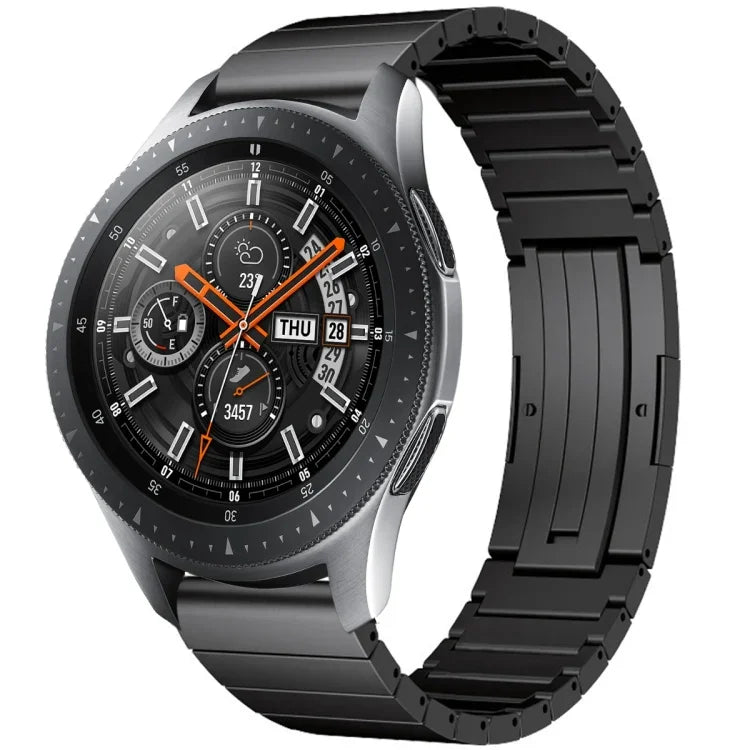 One Bead Titanium Alloy Watch Band, For Samsung Galaxy Watch 3 45mm, For Samsung Gear S3 Classic, For Samsung Gear S3 Frontier, For Samsung Galaxy Watch 46mm, For Samsung Galaxy Watch 42mm