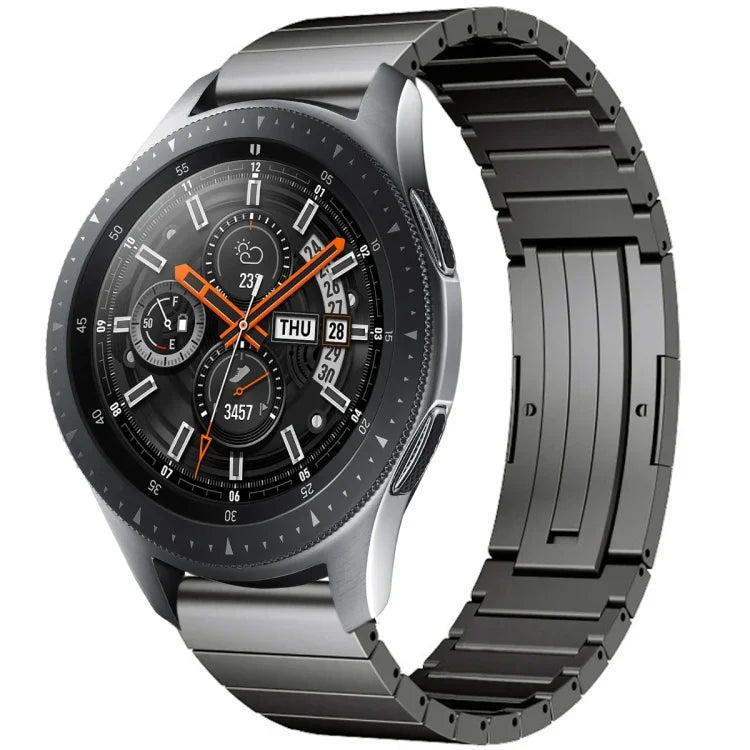 One Bead Titanium Alloy Watch Band, For Samsung Galaxy Watch 3 45mm, For Samsung Gear S3 Classic, For Samsung Gear S3 Frontier, For Samsung Galaxy Watch 46mm, For Samsung Galaxy Watch 42mm
