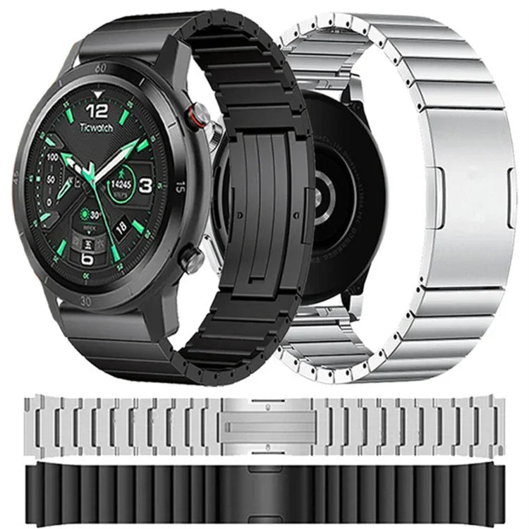 One Bead Titanium Alloy Watch Band, For Samsung Galaxy Watch 3 45mm, For Samsung Gear S3 Classic, For Samsung Gear S3 Frontier, For Samsung Galaxy Watch 46mm, For Samsung Galaxy Watch 42mm