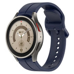 Grooved Color Buckle Silicone Watch Band, For Samsung Galaxy Watch 6 / 6 Classic